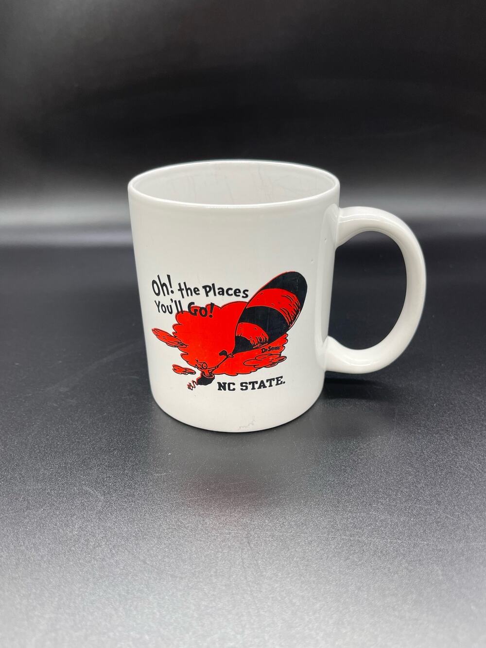 NC State Dr Seuss "Oh the places you'll go!" Coffee Mug Cup M Ware